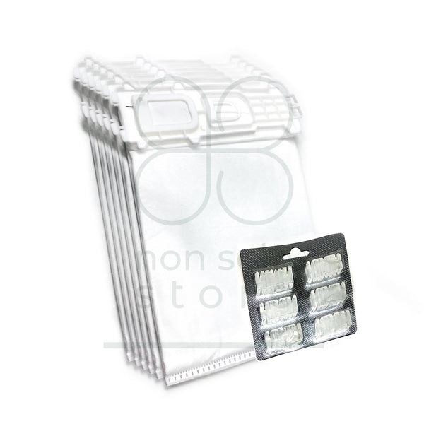 Set 6 Sacchetti compatibili Folletto + 6 Profumini VK 135/136